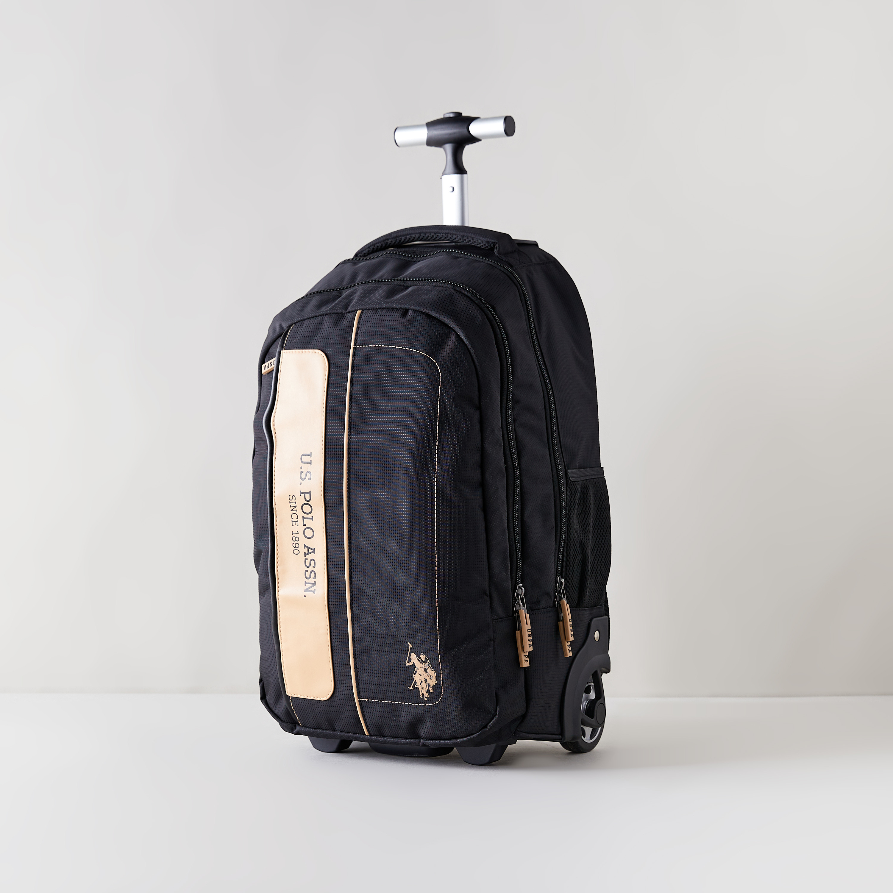 U.S. Polo Assn. Printed 18.5-inch Trolley Bag with Wheels-school-bagsandbackpacks-trolleybags-image-3