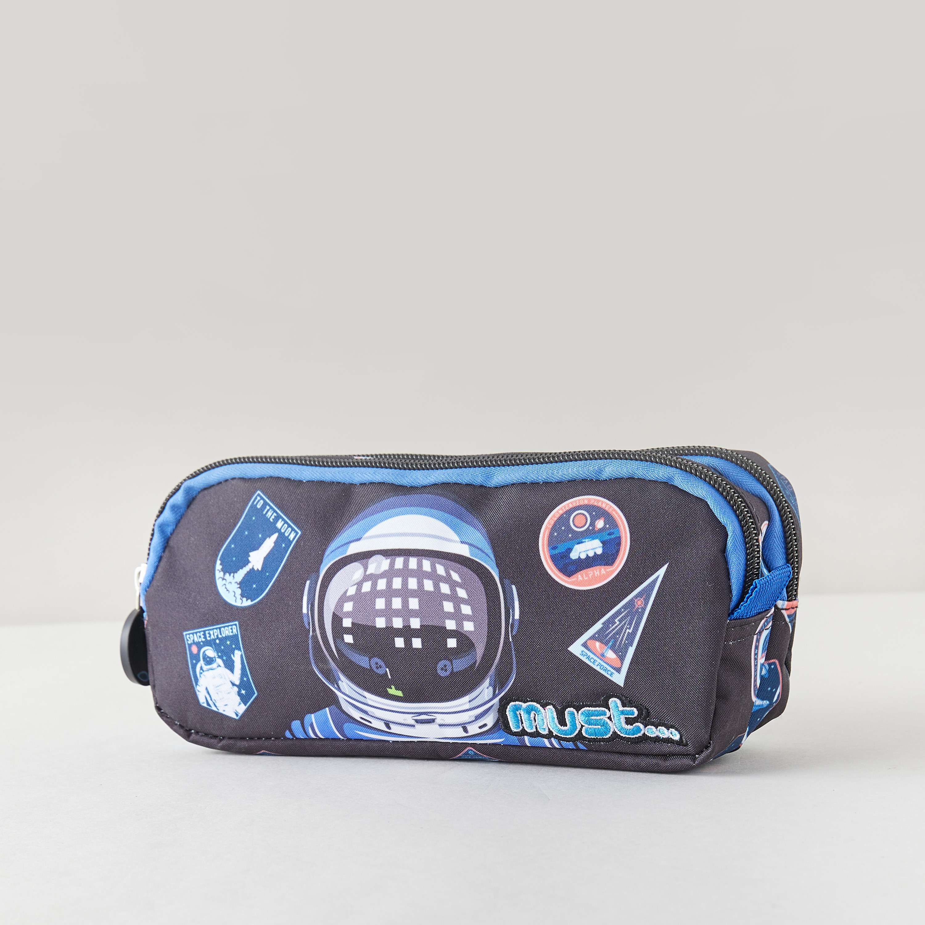 MUST Astronaut Print Pencil Case with Zip Closure-school-stationery-pencilcases-image-3