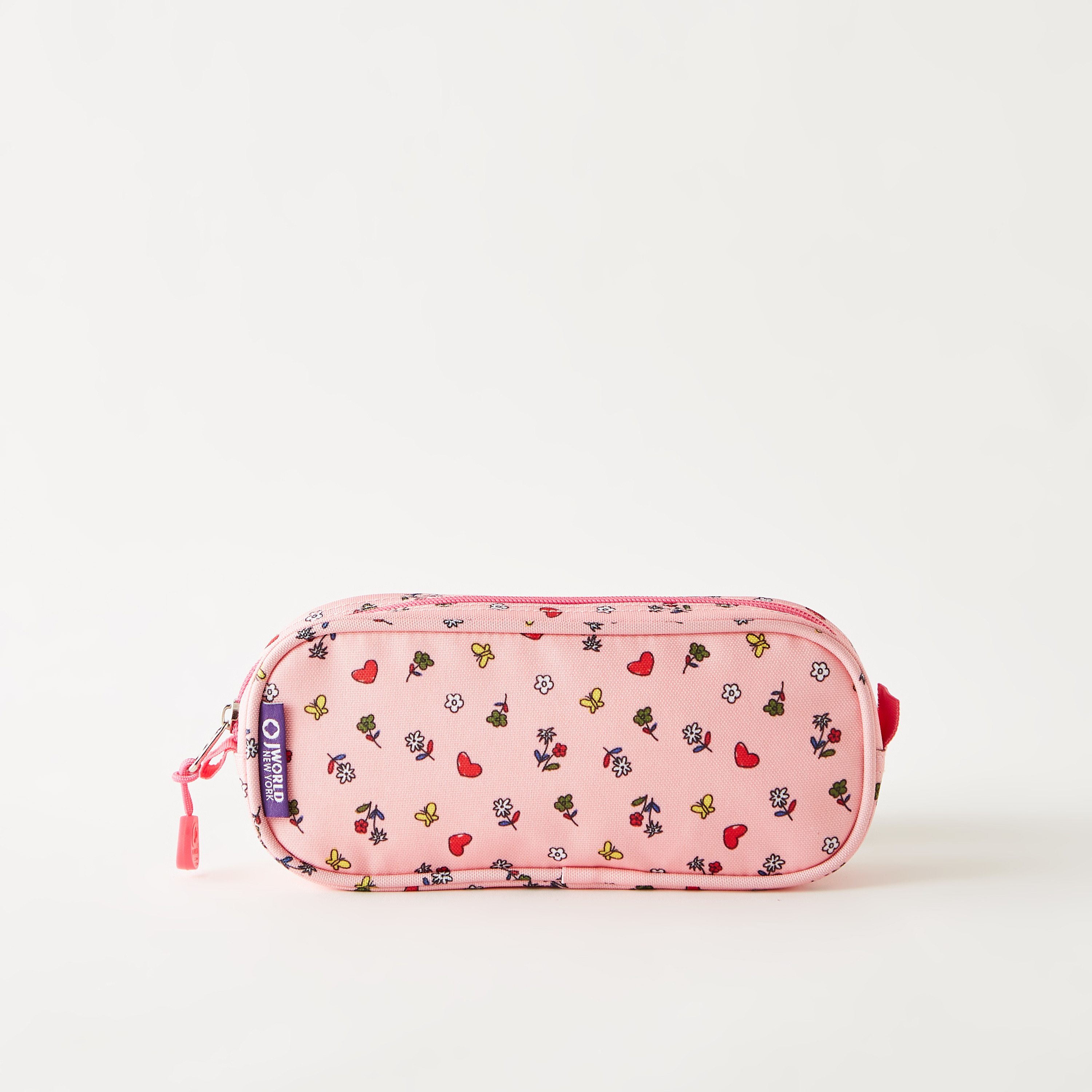 JWORLD Printed Rectangular Pencil Case with Zip Closure-school-stationery-pencilcases-image-1