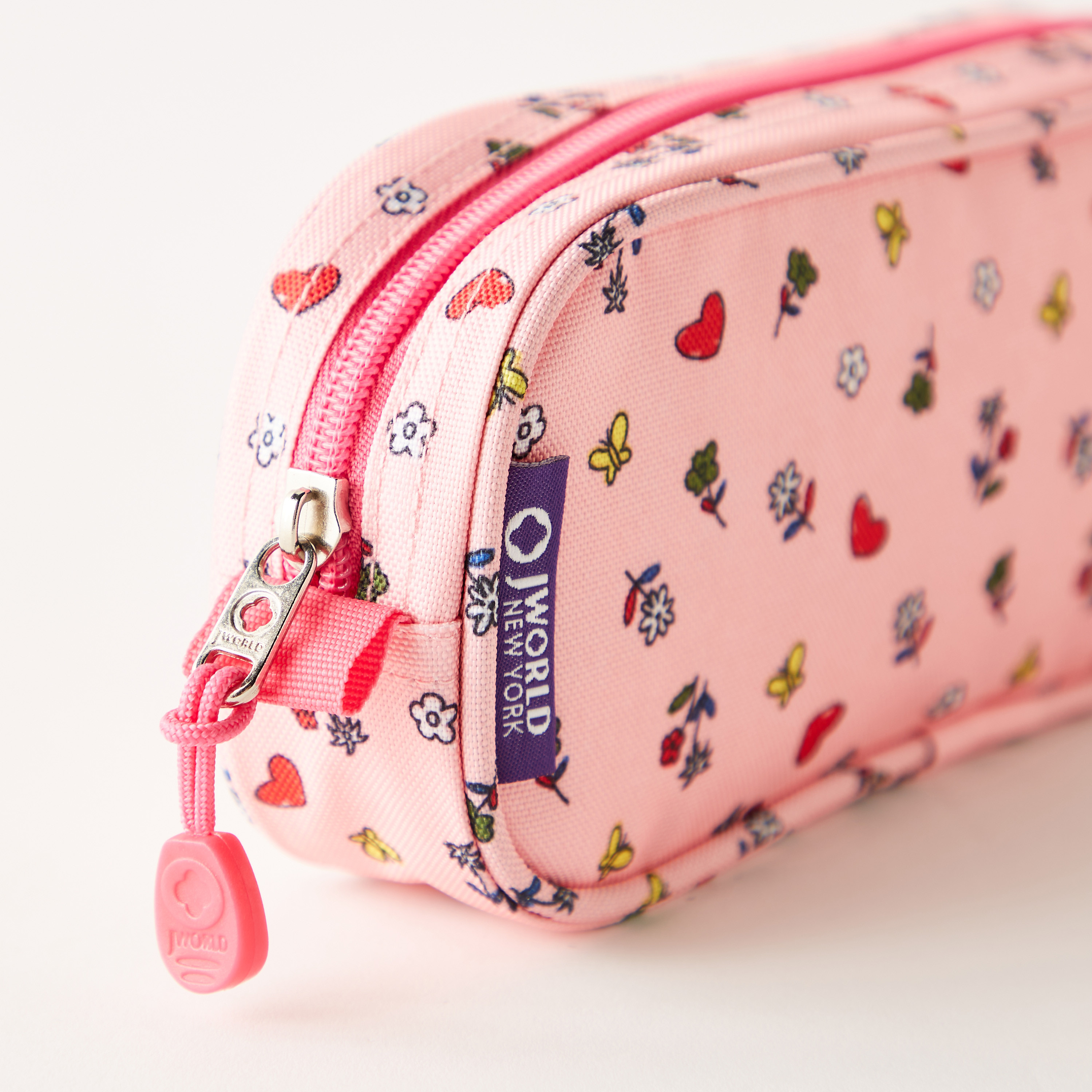 JWORLD Printed Rectangular Pencil Case with Zip Closure-school-stationery-pencilcases-image-3