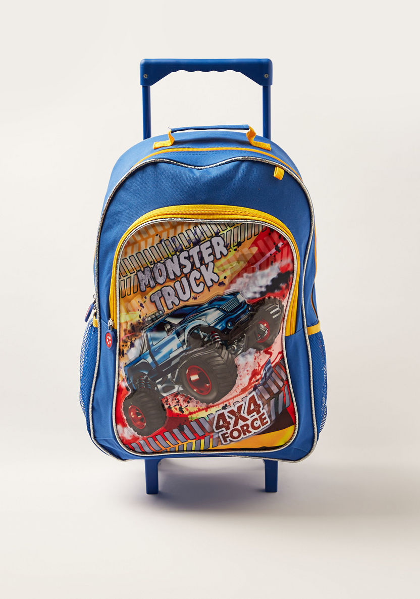 Juniors Printed 16-inch Trolley Backpack with Lunch Bag and Pencil Pouch-School Sets-image-1