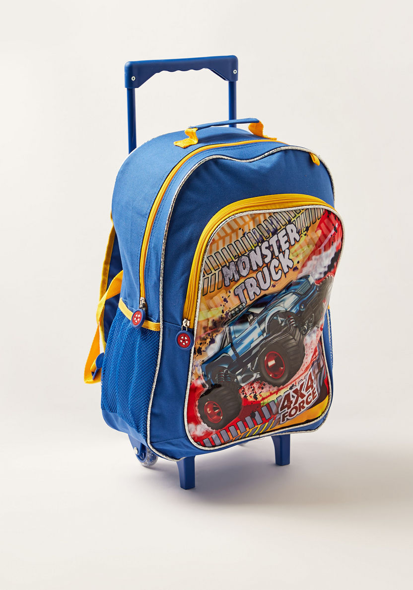 Juniors Printed 16-inch Trolley Backpack with Lunch Bag and Pencil Pouch-School Sets-image-2