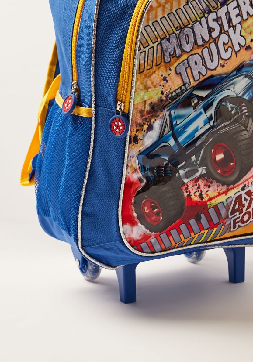 Juniors Printed 16-inch Trolley Backpack with Lunch Bag and Pencil Pouch-School Sets-image-4