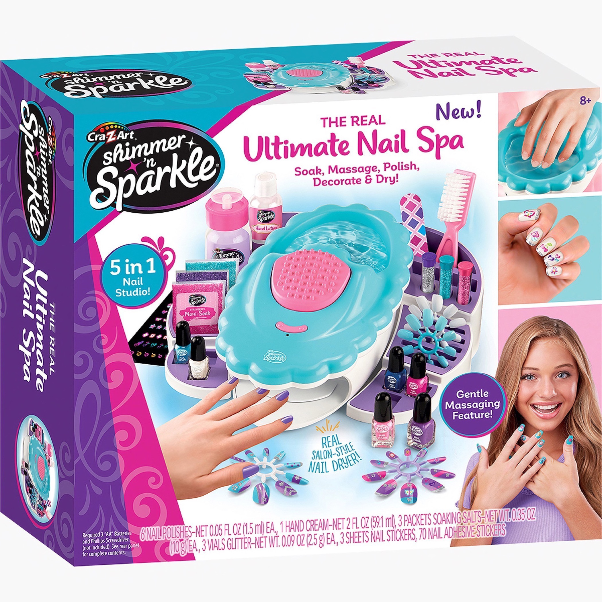 Cra-Z-Art Shimmer N Sparkle Ultimate Nail Spa-toys-educational-readingandwriting-image-1