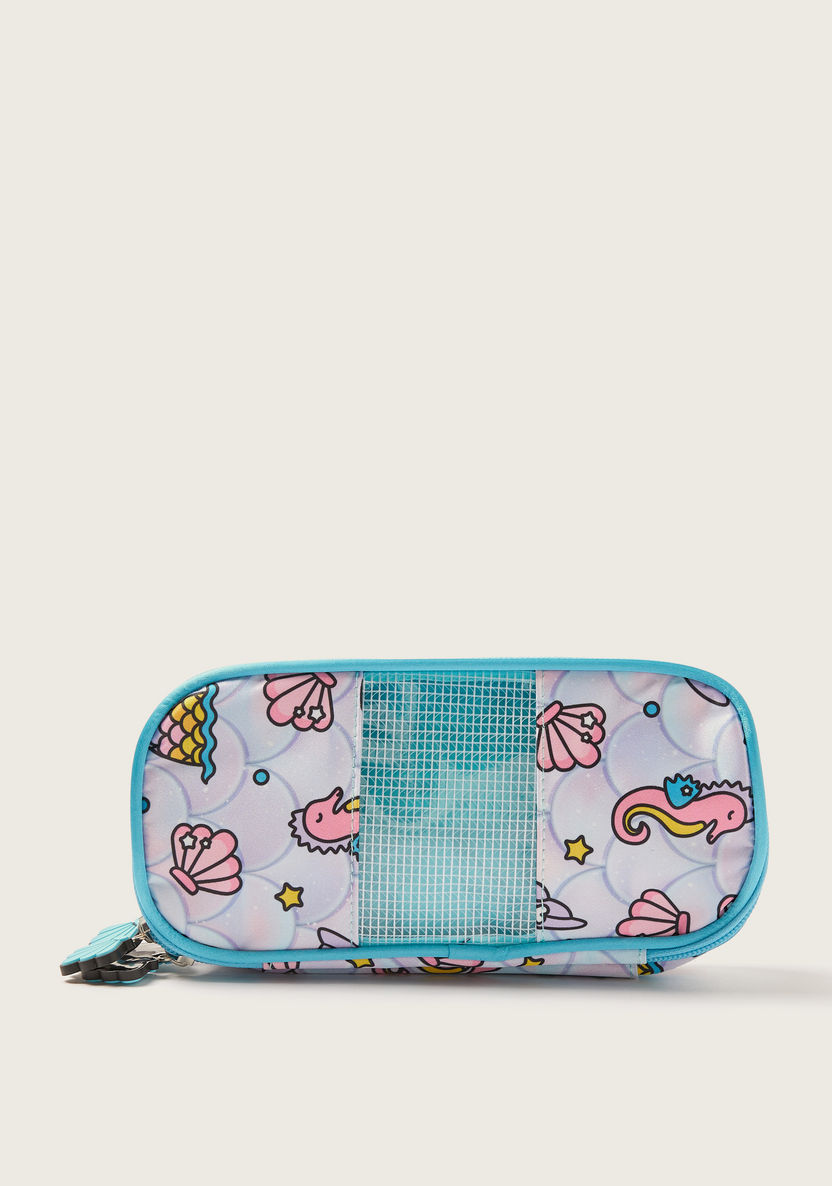Juniors All Over Print Pencil Pouch with Zip Closure-Pencil Cases-image-0