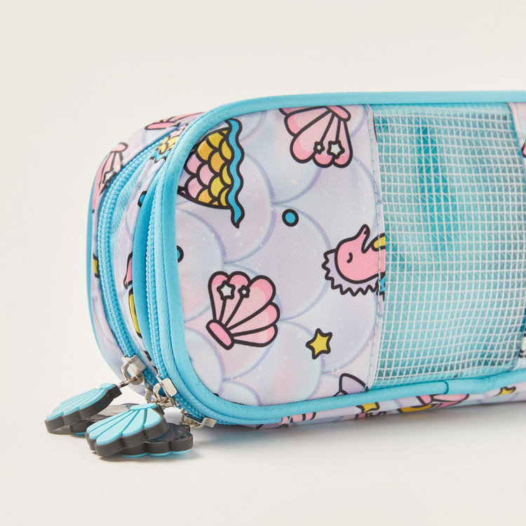Juniors All Over Print Pencil Pouch with Zip Closure