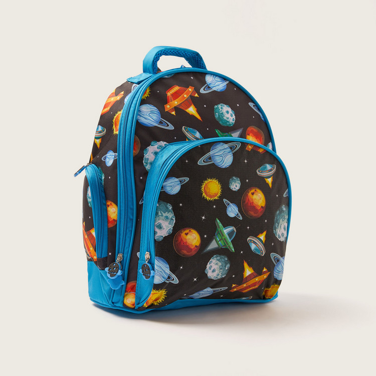 Juniors Printed Backpack with Adjustable Shoulder Straps - 16 inches