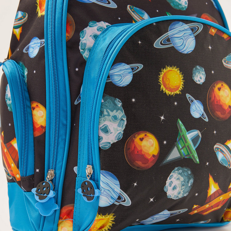 Juniors Printed Backpack with Adjustable Shoulder Straps - 16 inches