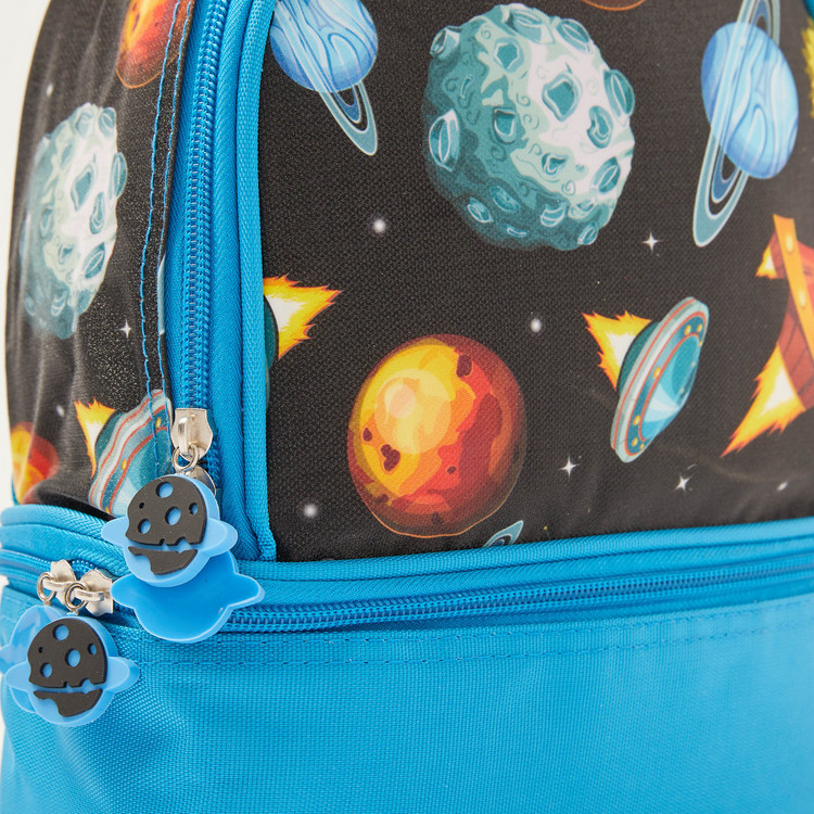 Juniors Space Print Lunch Bag with Handle