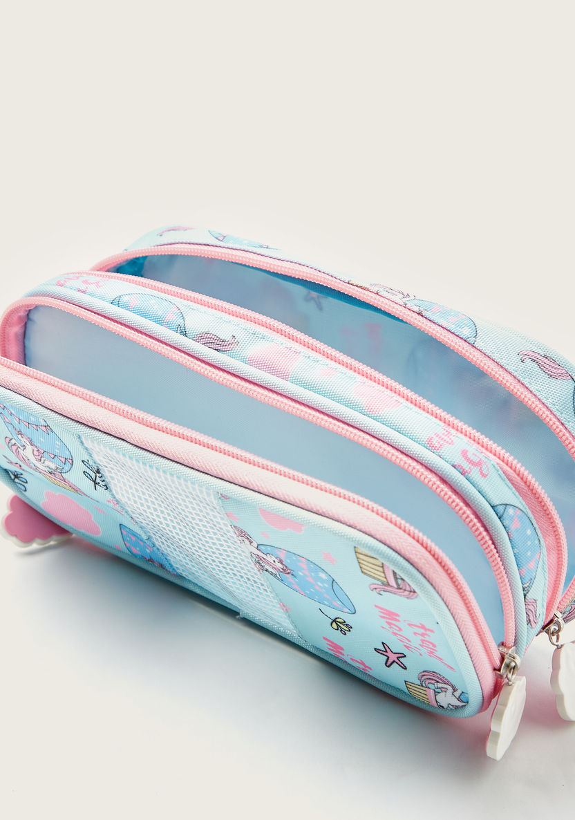 Juniors Printed Pencil Pouch with Zip Closure-Pencil Cases-image-4