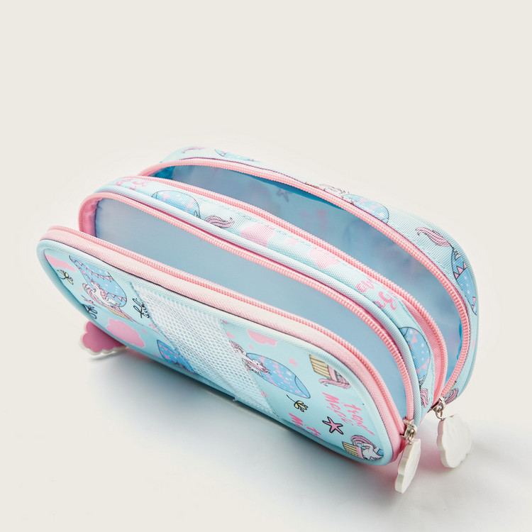 Juniors Printed Pencil Pouch with Zip Closure