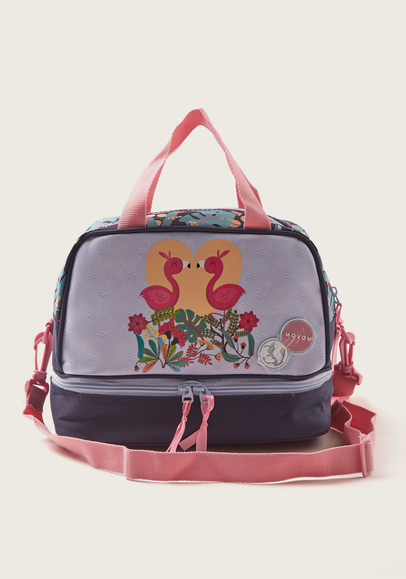 Movom Printed Lung Bag with Double Handles-Lunch Bags-image-0