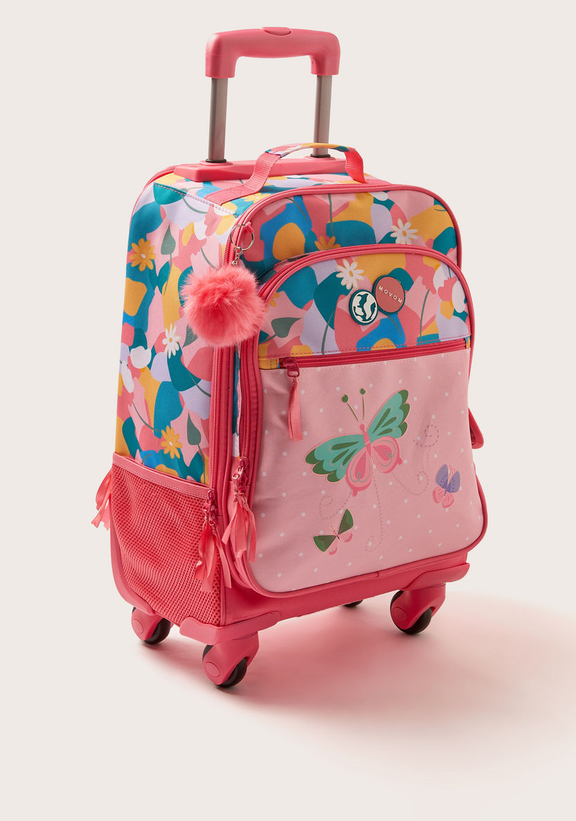 Movom Printed Trolley Backpack - 18 inches-Trolleys-image-1