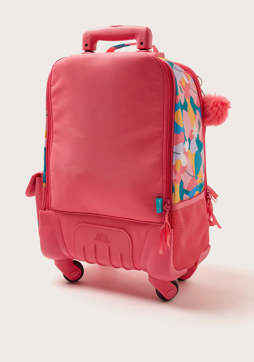 Movom Printed Trolley Backpack - 18 inches-Trolleys-image-2