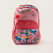 Movom Printed Backpack with Pom Pom Keychain and Zip Closure - 18 inches-Backpacks-thumbnail-0