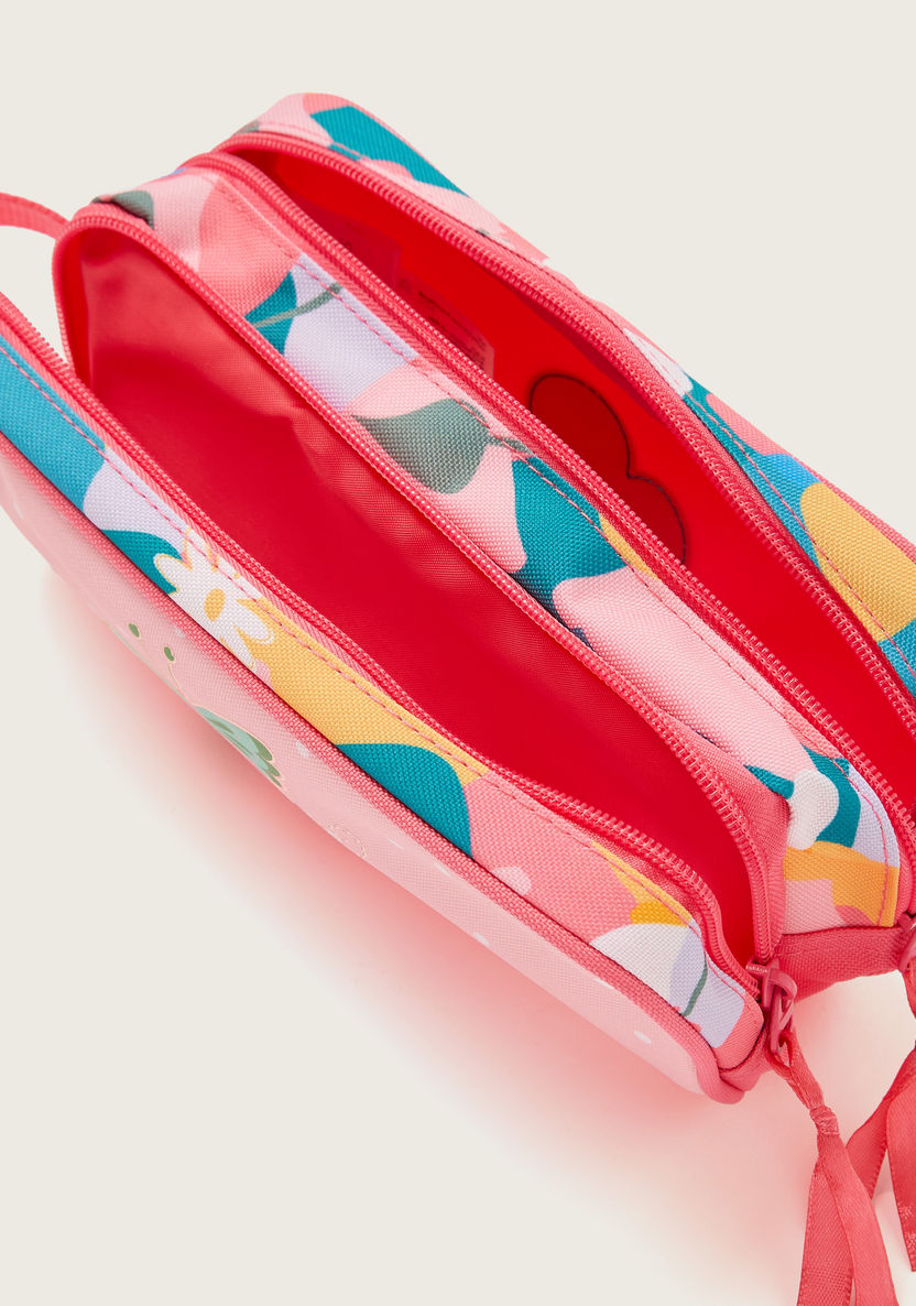 Movom Printed Pencil Case with Zip Closure and Wristlet Strap-Pencil Cases-image-4