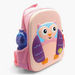 OOPS Owl Embossed Backpack with Zip Closure - 12 inches-Backpacks-thumbnail-1