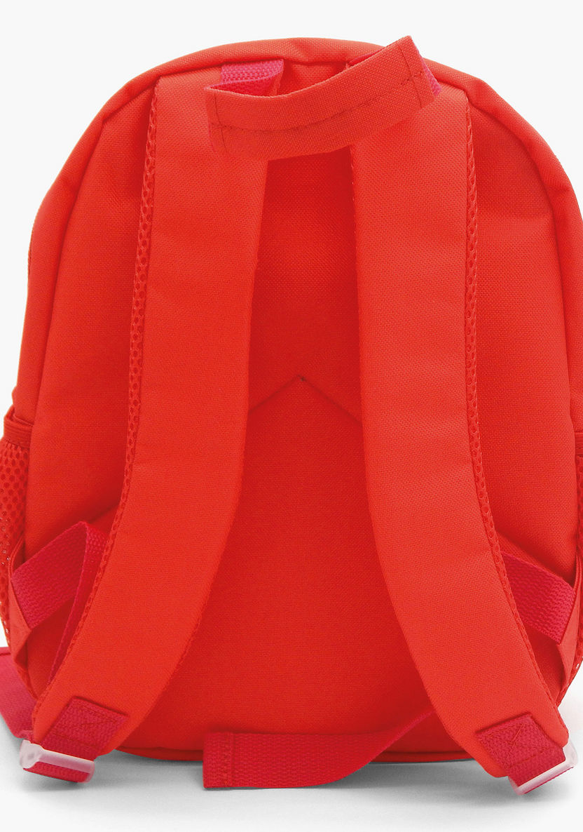 OOPS Ladybug Embossed Backpack with Zip Closure - 12 inches-Backpacks-image-2