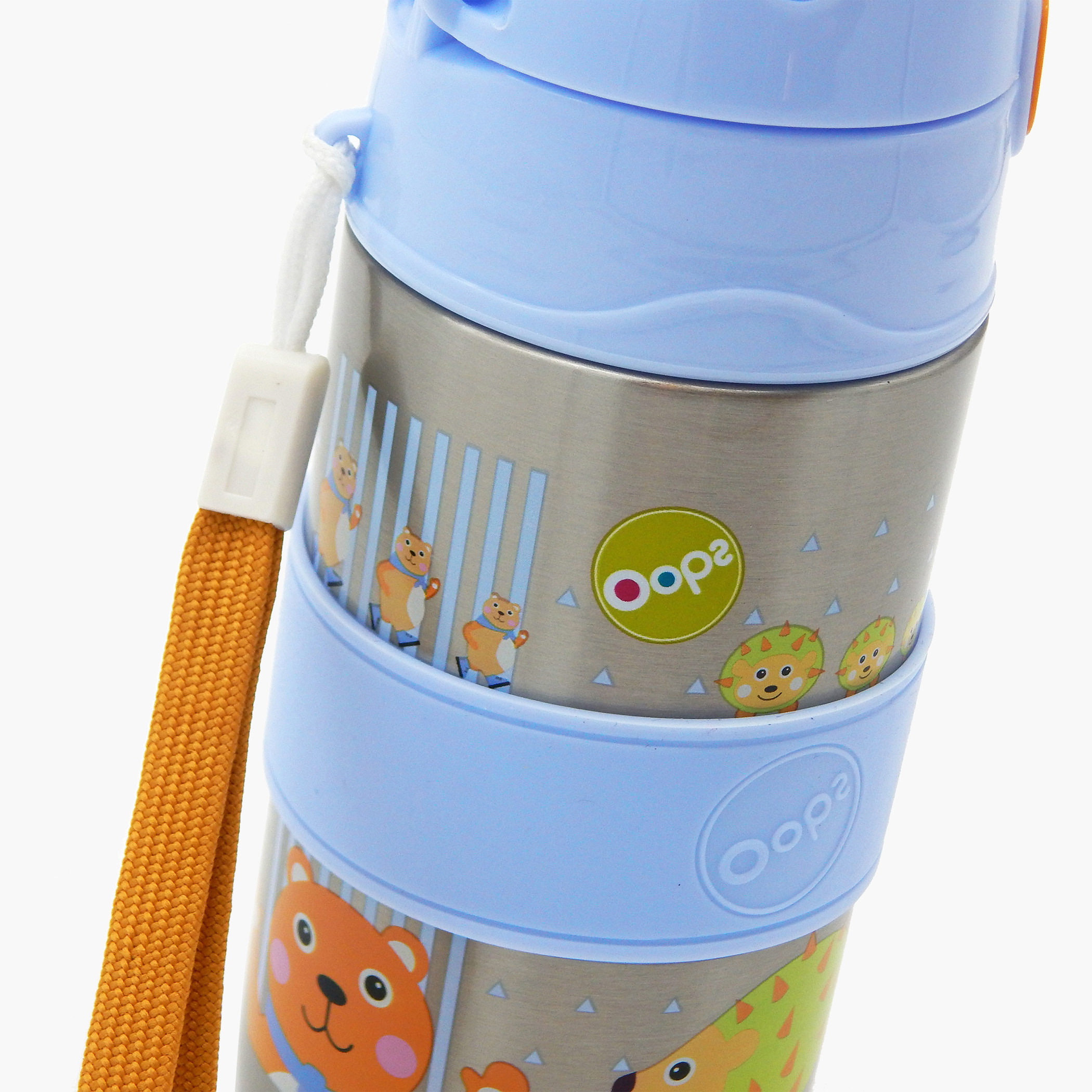 OOPS Porcupine Print Stainless Steel Water Bottle-school-waterbottles-image-2