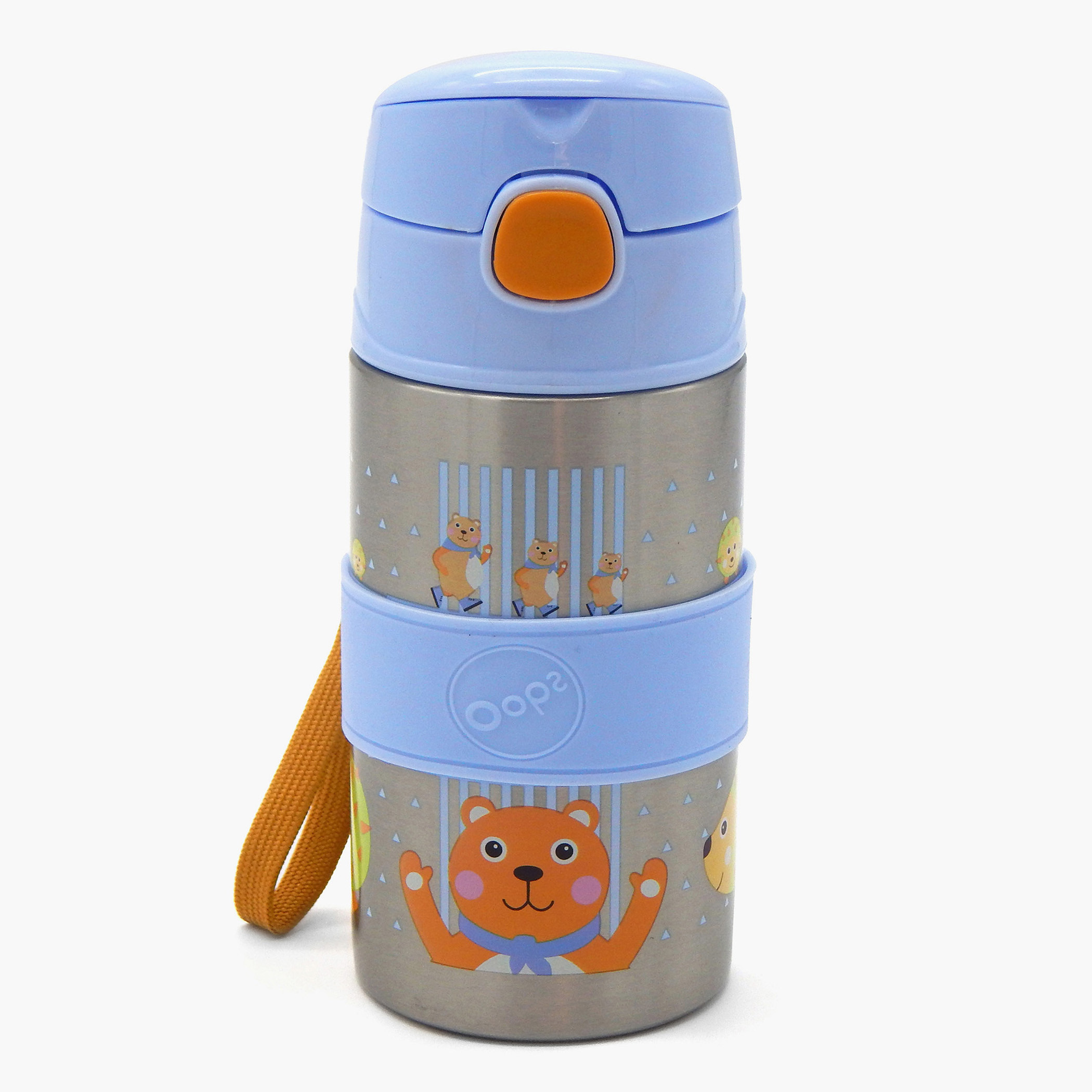 OOPS Porcupine Print Stainless Steel Water Bottle-school-waterbottles-image-4