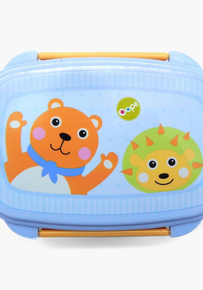 OOPS Printed Lunch Box with Cutlery-Lunch Boxes-image-3