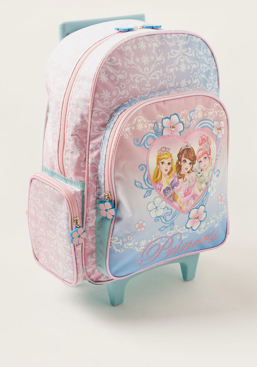 Juniors Disney Princess Print 3-Piece 16-inch Trolley Backpack Set-Trolleys-image-2