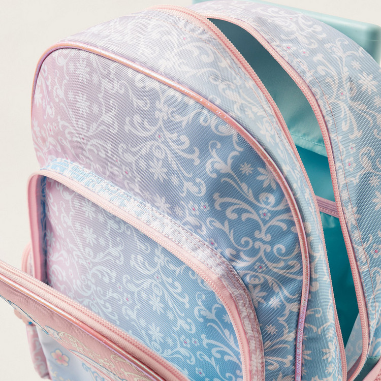 Juniors Disney Princess Print 3-Piece 16-inch Trolley Backpack Set