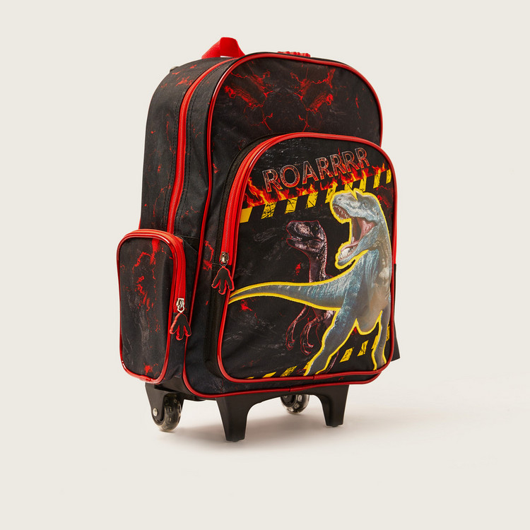 Juniors Printed 16-inch Trolley Backpack with Lunch Bag and Pencil Pouch
