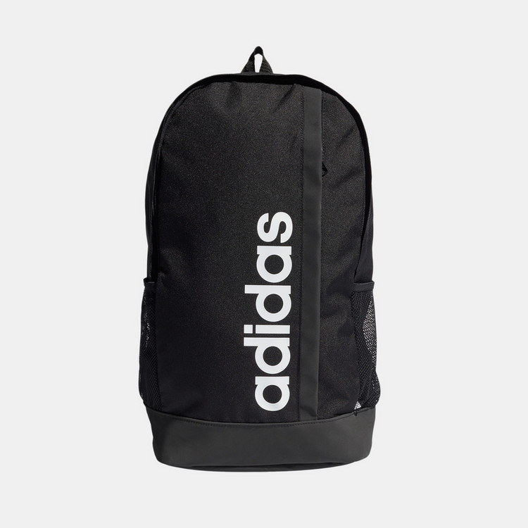 Adidas Logo Print Zipper Backpack with Adjustable Shoulder Straps