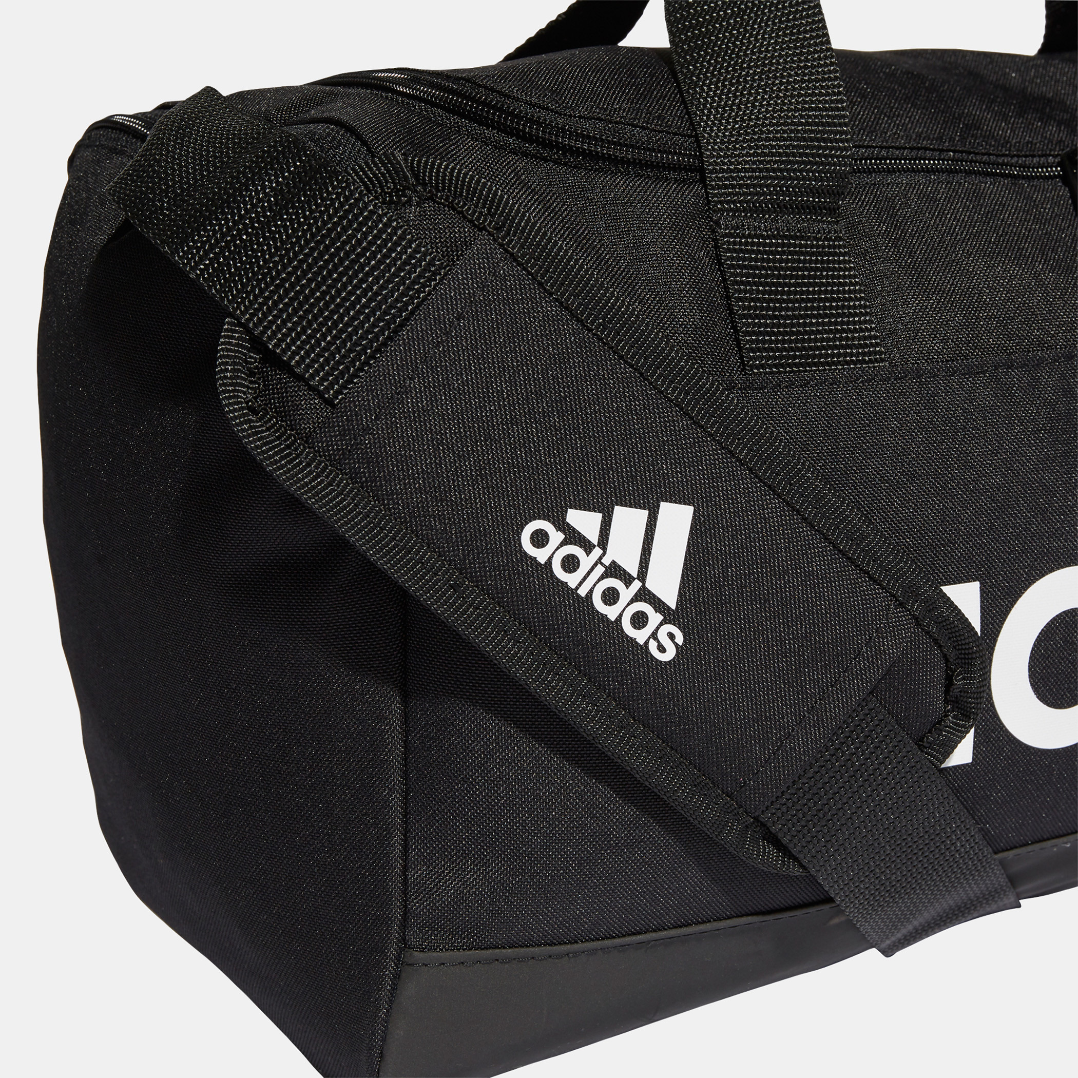 Shop Adidas Logo Detailed Duffle Bag with Padded Shoulder Strap