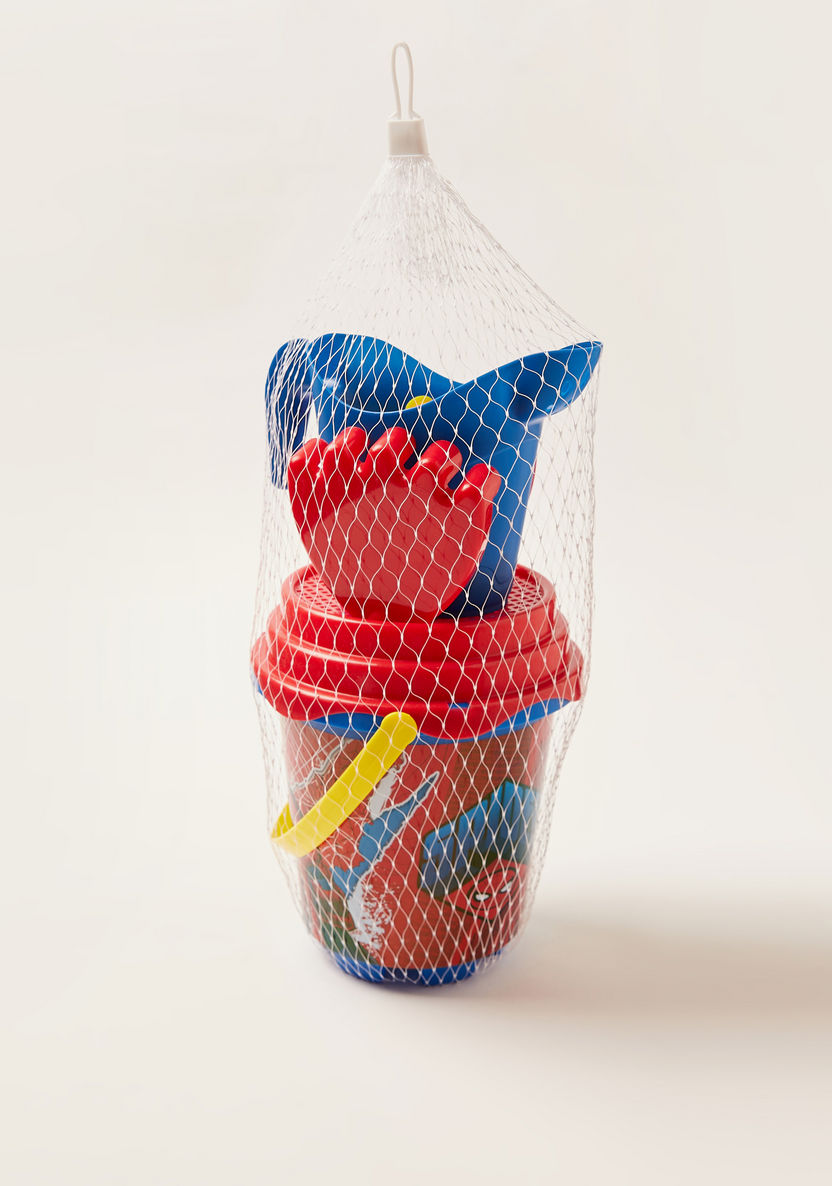 Spider-Man Print 5-Piece Bucket Set-Beach and Water Fun-image-0