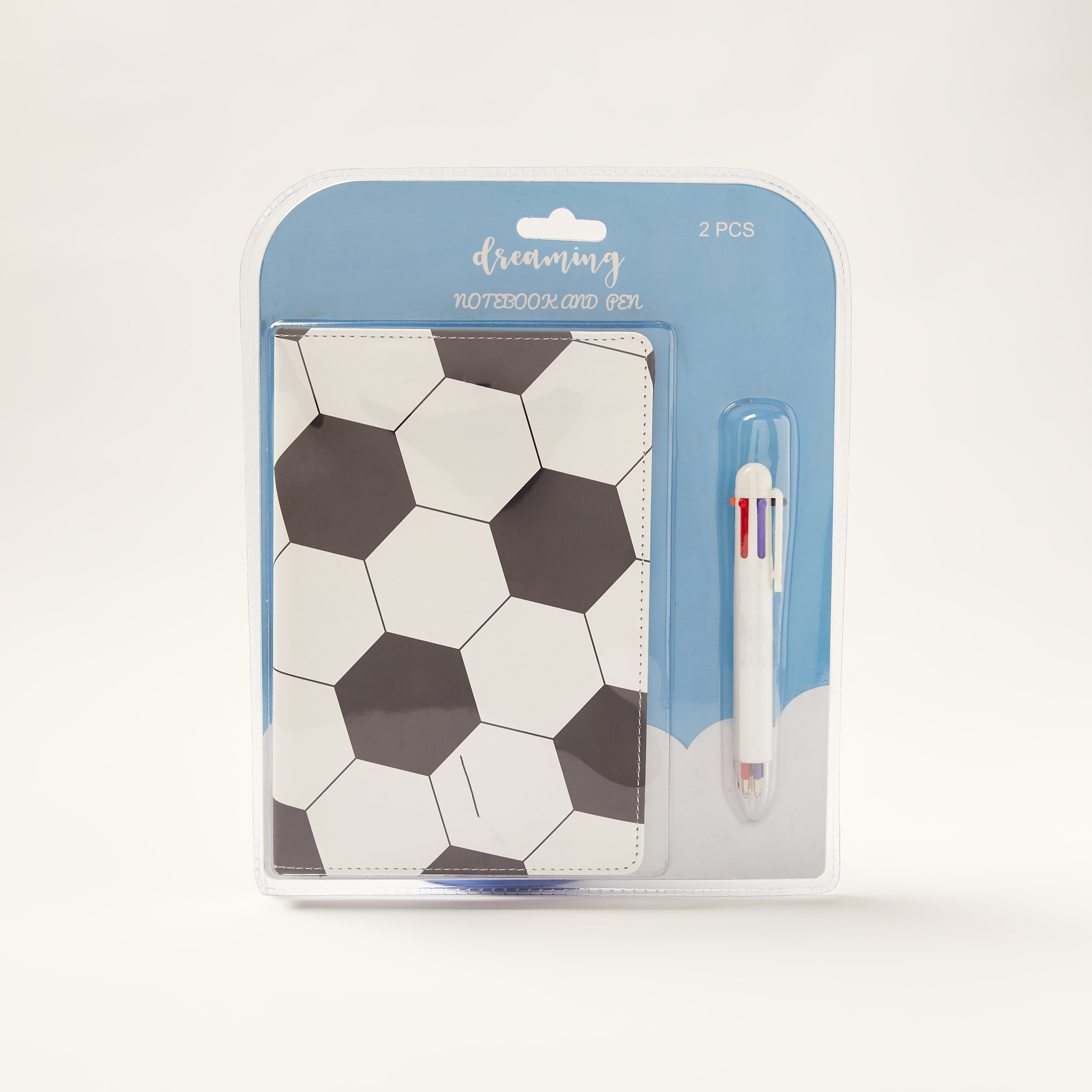 Juniors Football Print Notebook and Pen Set-school-stationery-notebooks-image-1