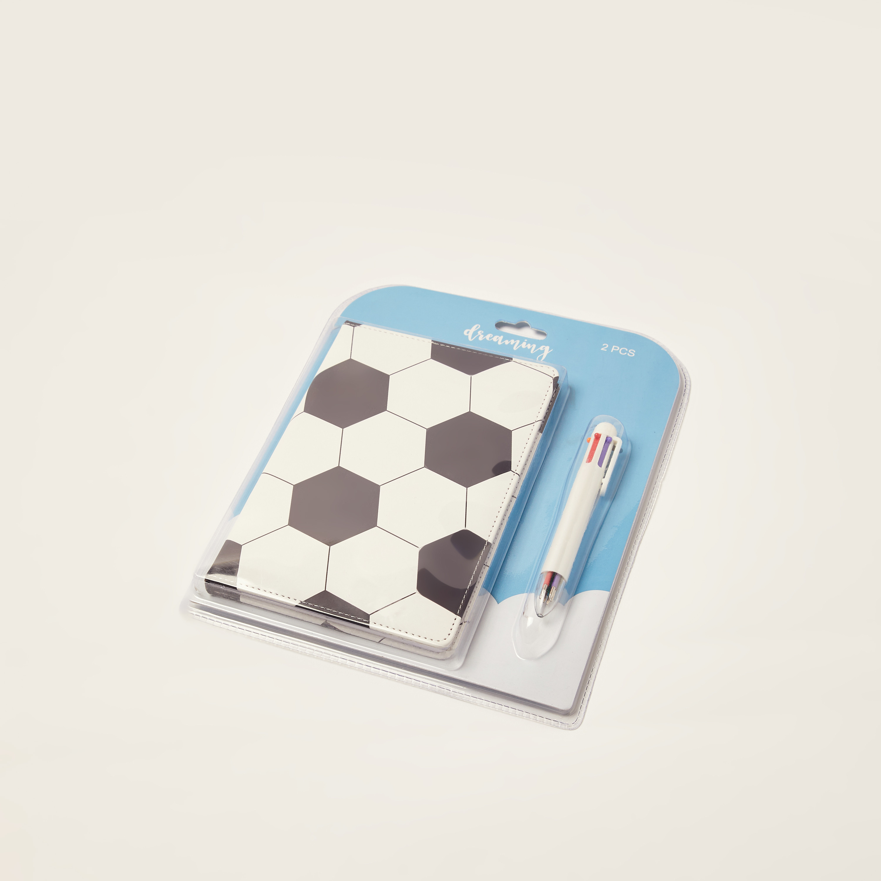 Juniors Football Print Notebook and Pen Set-school-stationery-notebooks-image-2