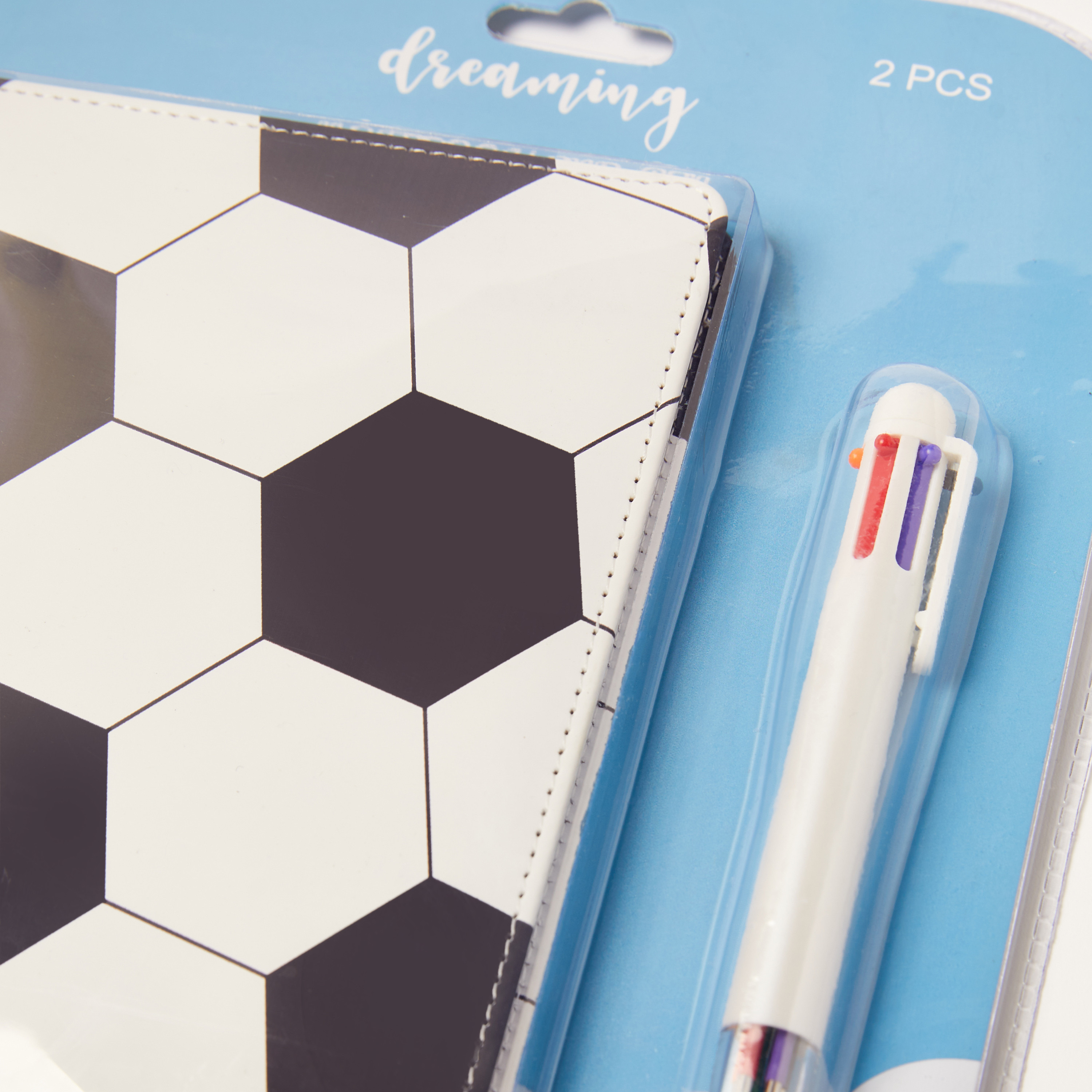 Juniors Football Print Notebook and Pen Set-school-stationery-notebooks-image-4
