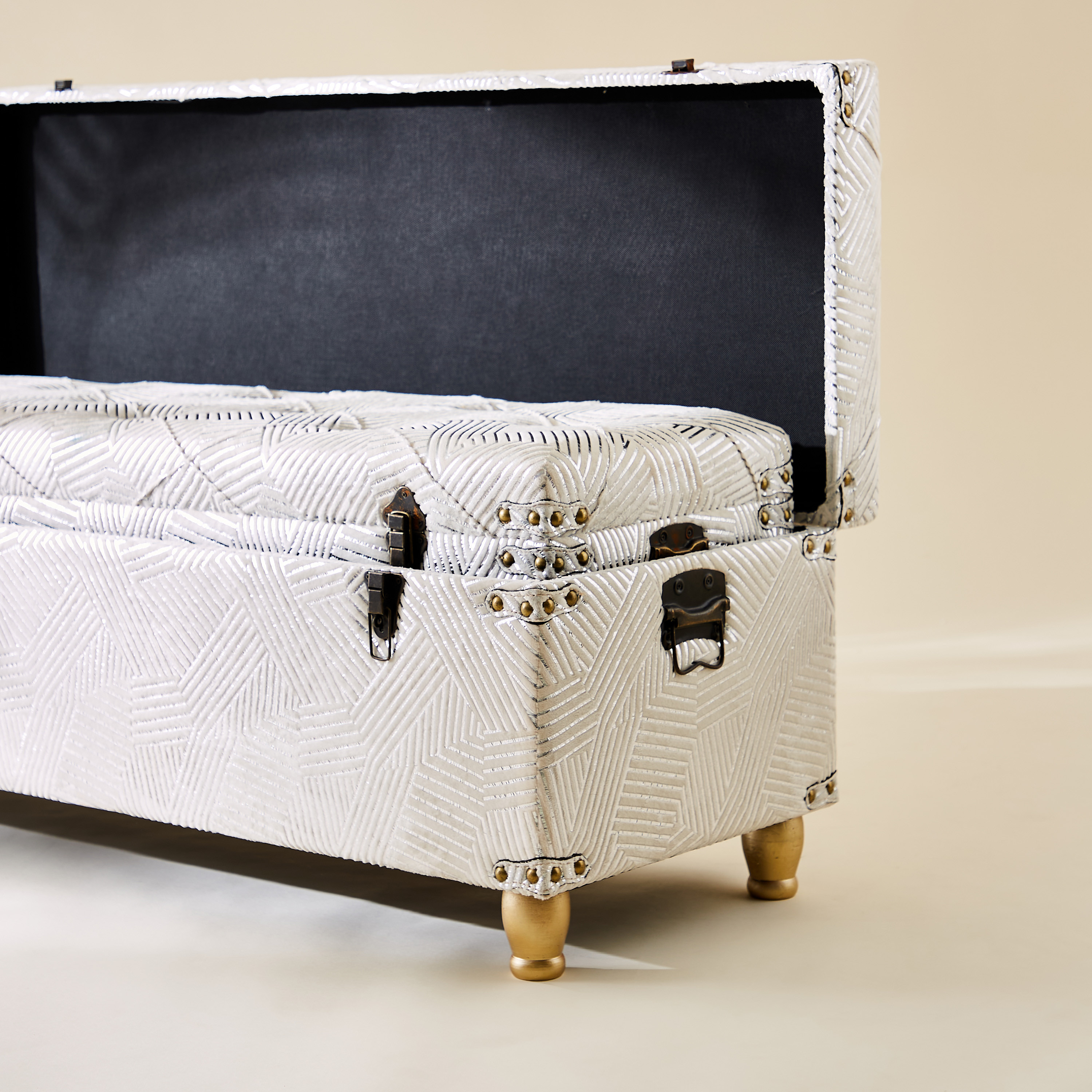 Velvet 2-Piece Trunk Ottoman Set-furniture-sofaandseating-ottomansbeanbagsandpoufs-image-4