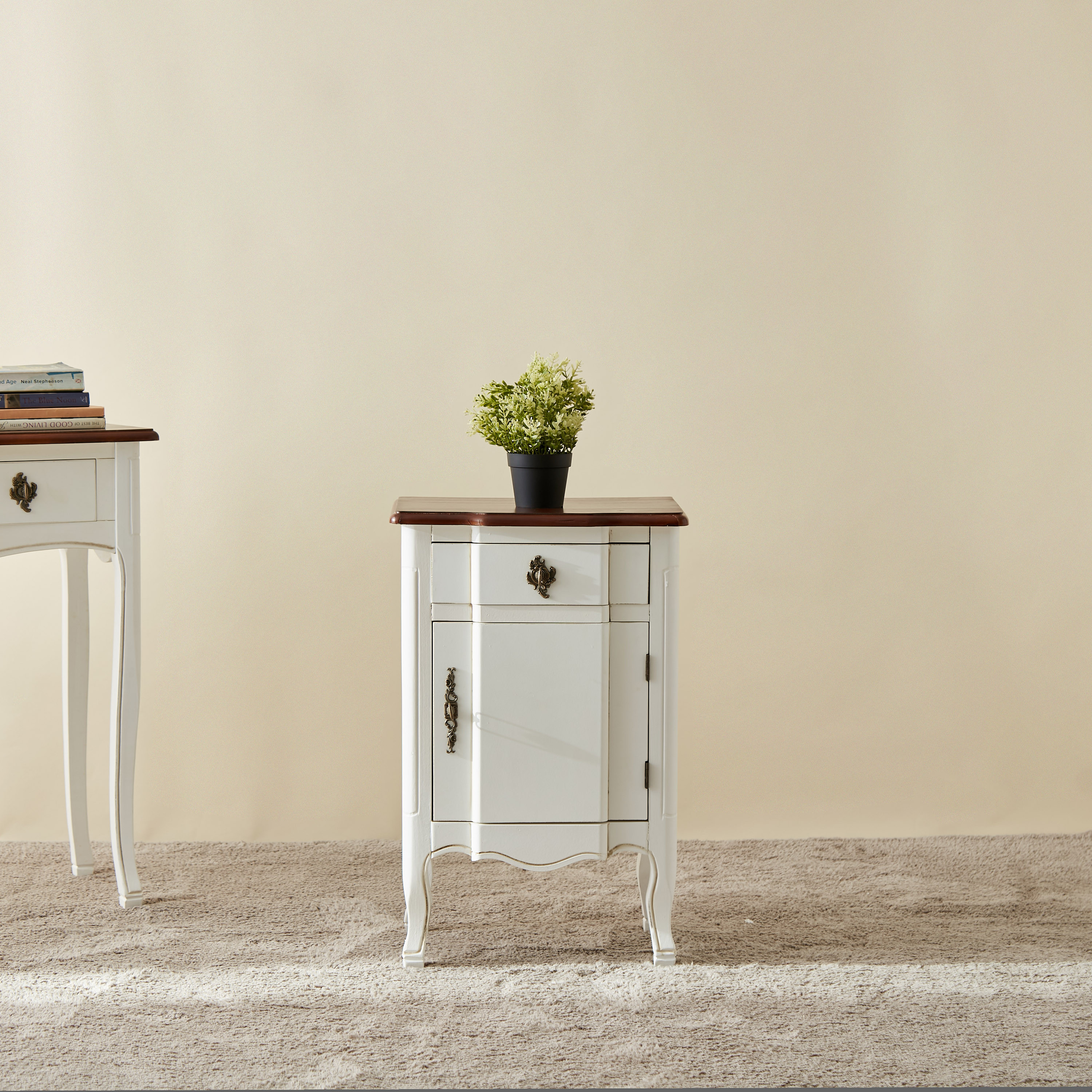 Wooden Bedside Table-furniture-livingroom-sideandendtables-image-1