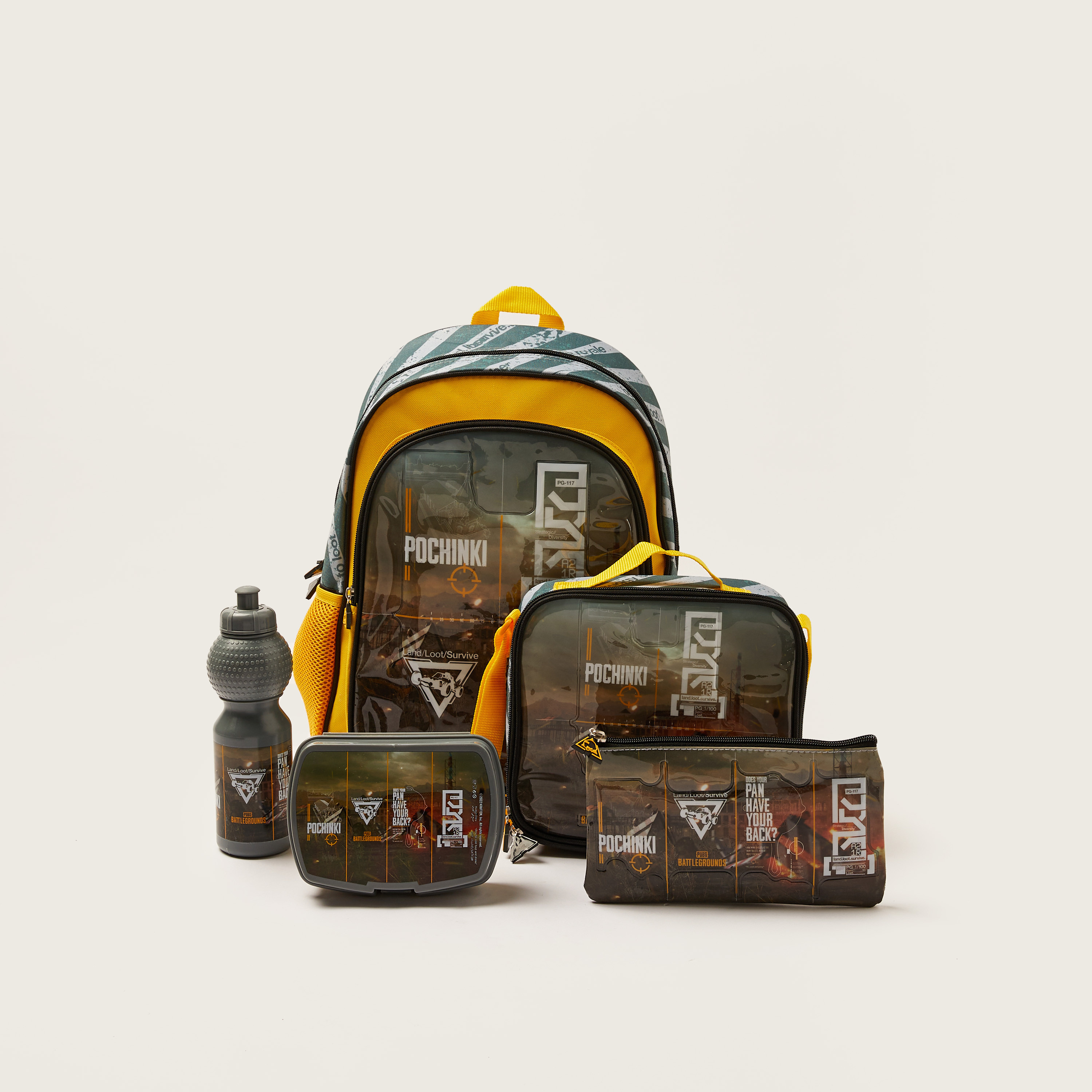 PUBG Printed 5-Piece Backpack Set-school-bagsandbackpacks-backpacks-image-1