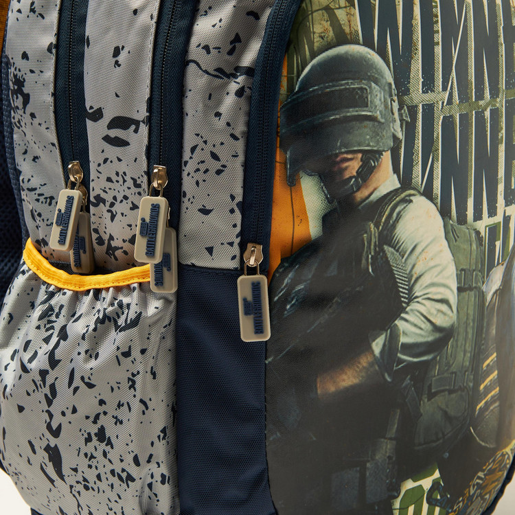 PUBG Battlegrounds Not Just A Game Print Backpack - 18 inches