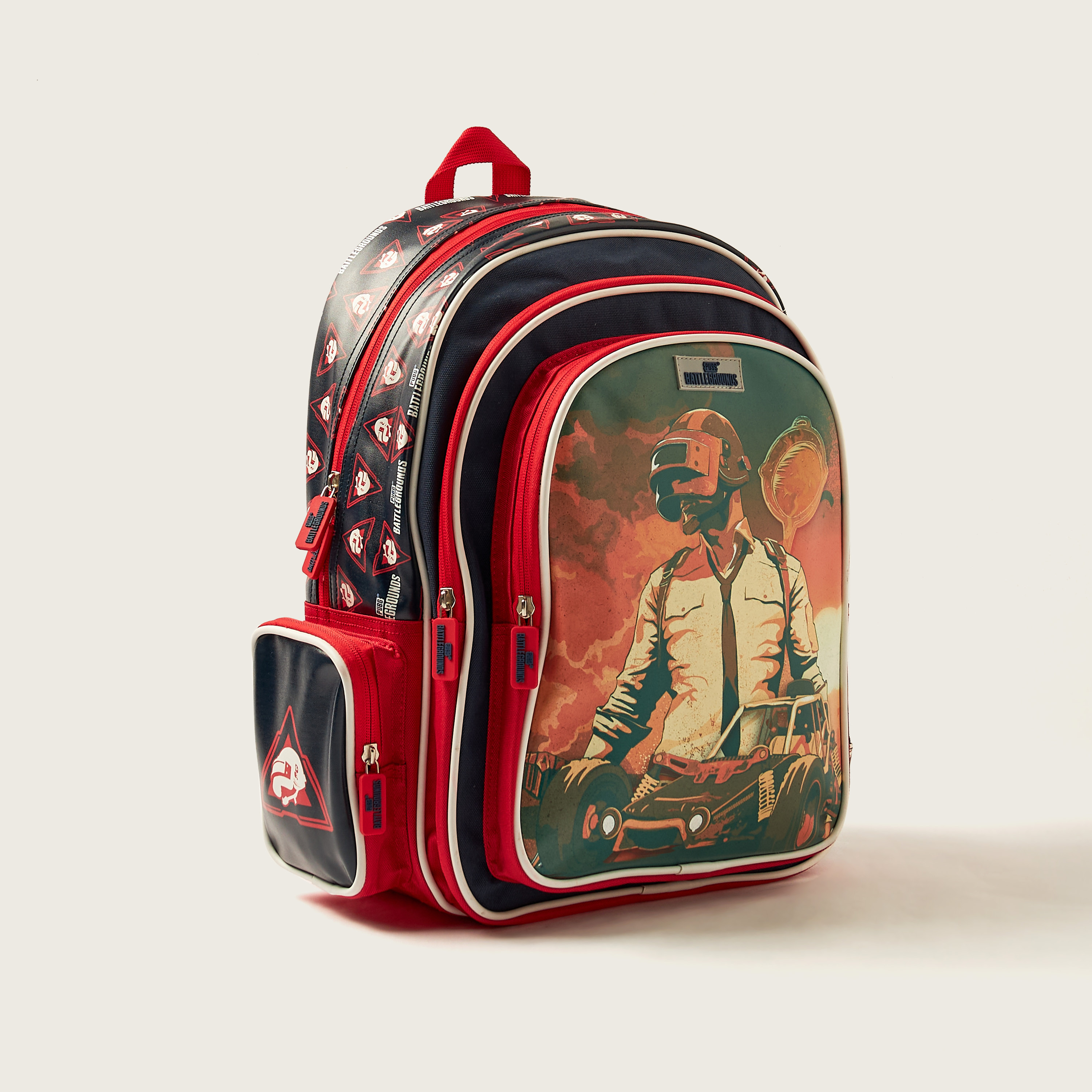 PUBG Battlegrounds Printed 16-inch Backpack with Zip Closure-school-bagsandbackpacks-backpacks-image-2