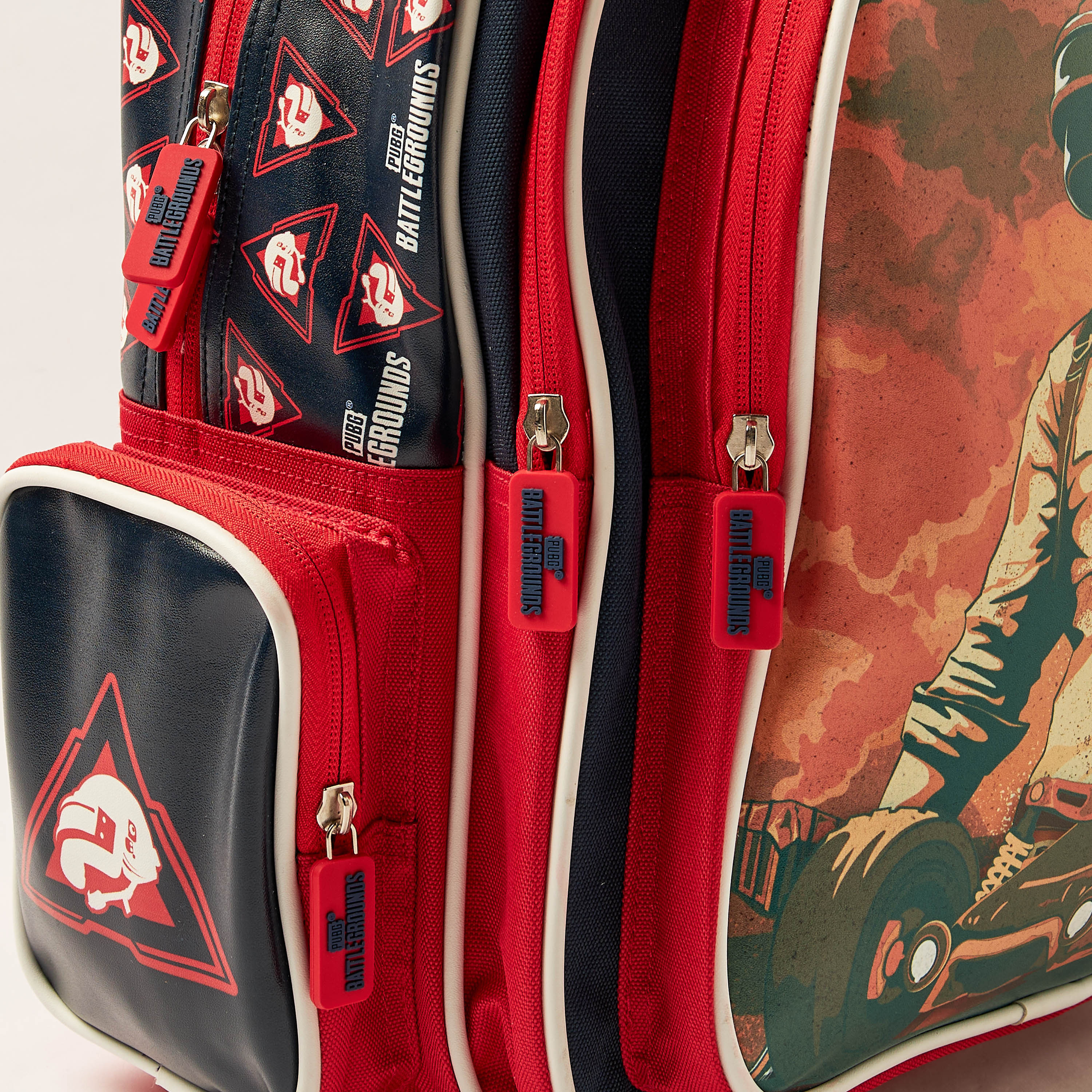 PUBG Battlegrounds Printed 16-inch Backpack with Zip Closure-school-bagsandbackpacks-backpacks-image-3