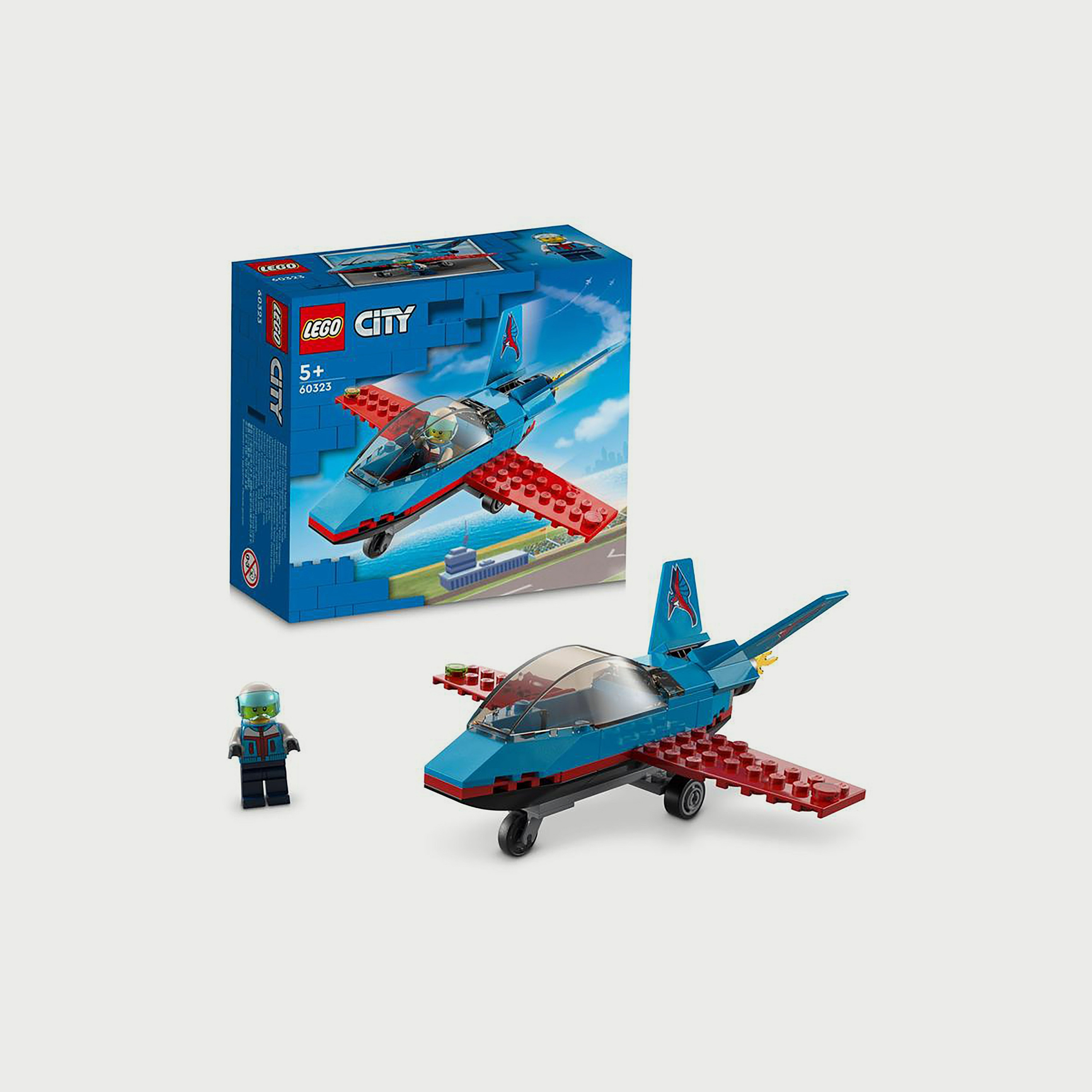LEGO City Stunt Plane 60323 Building Kit (59 Pieces)-toys-blocksandpuzzles-image-2