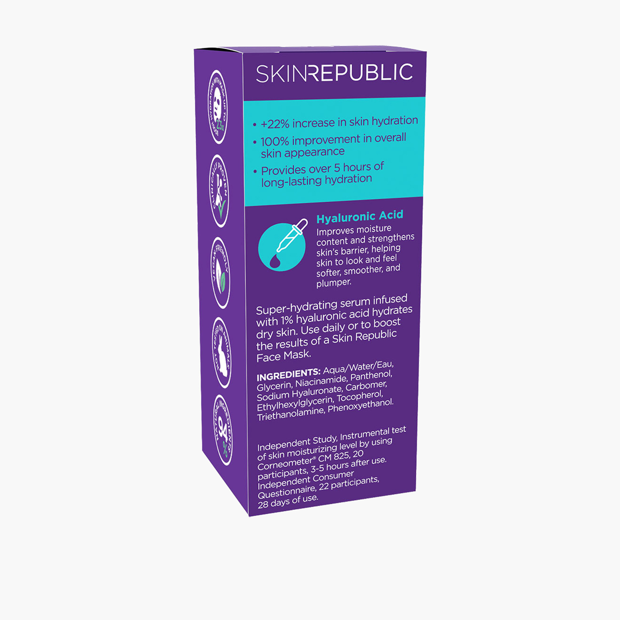 Skin Republic Hyaluronic Acid 1% and Niacinamide 2% Face Serum for instant hydration 30ml-beautyandpersonalcare-skin-treatmentsandserums-image-2