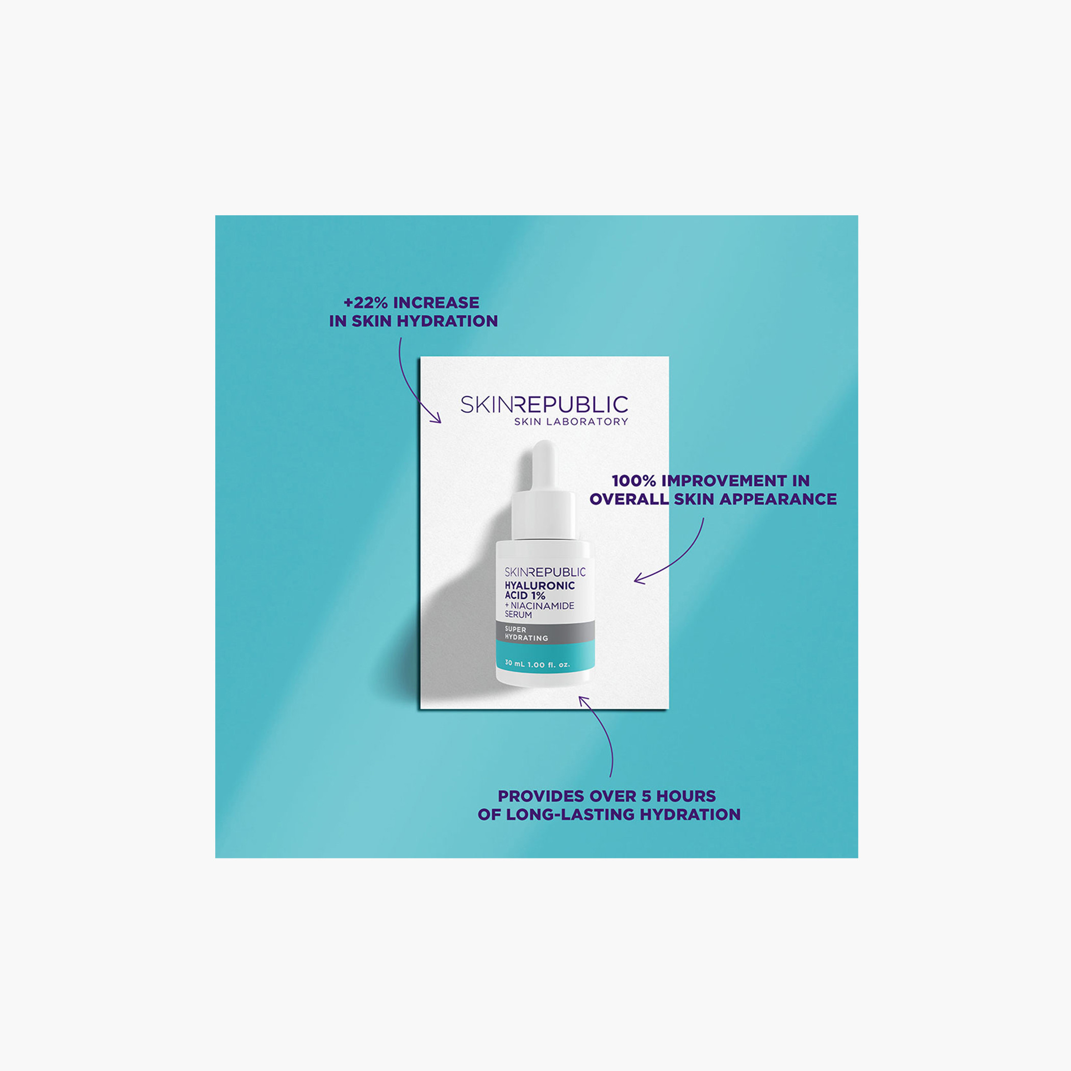 Skin Republic Hyaluronic Acid 1% and Niacinamide 2% Face Serum for instant hydration 30ml-beautyandpersonalcare-skin-treatmentsandserums-image-3