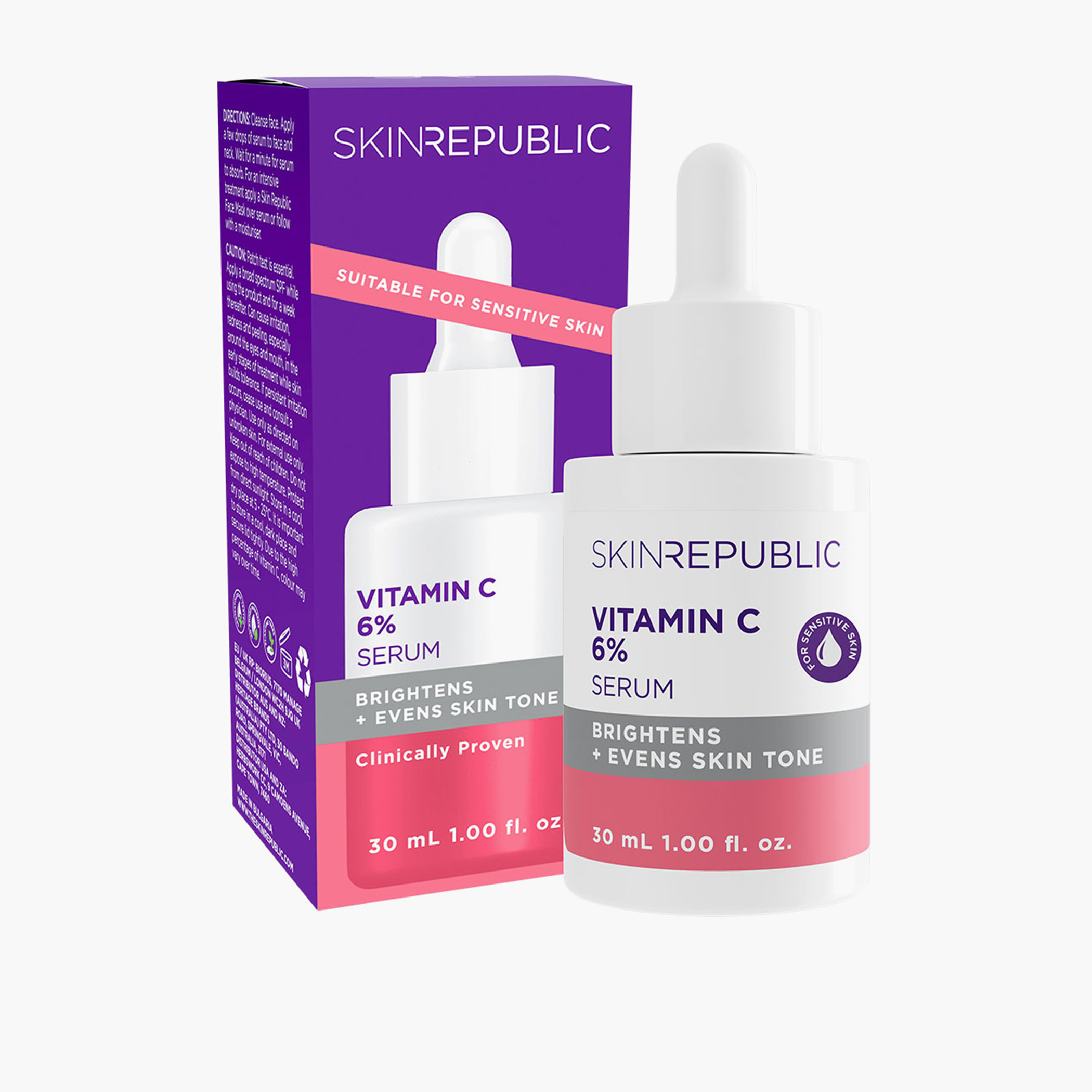 Skin Republic Vitamin C Face Serum brightens and even tones 30ml