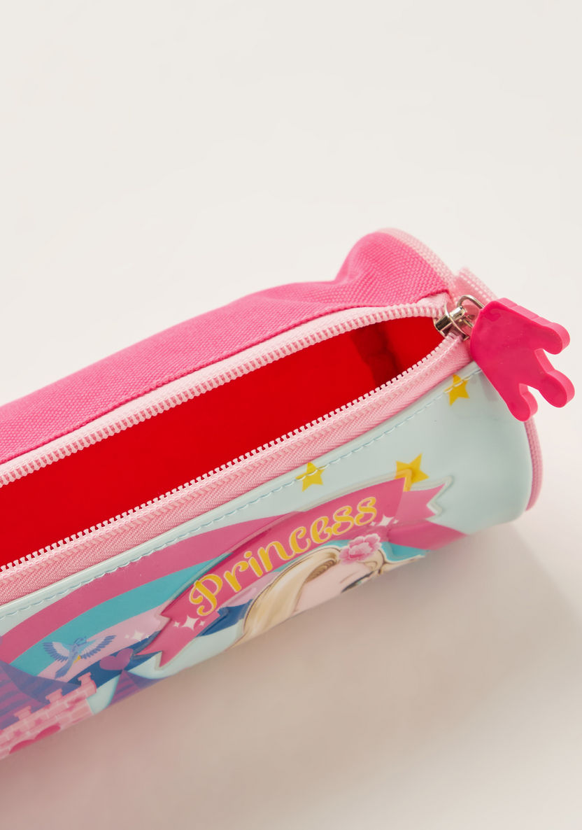 Juniors Princess Print Trolley Backpack with Lunch Bag and Pencil Case-Trolleys-image-15