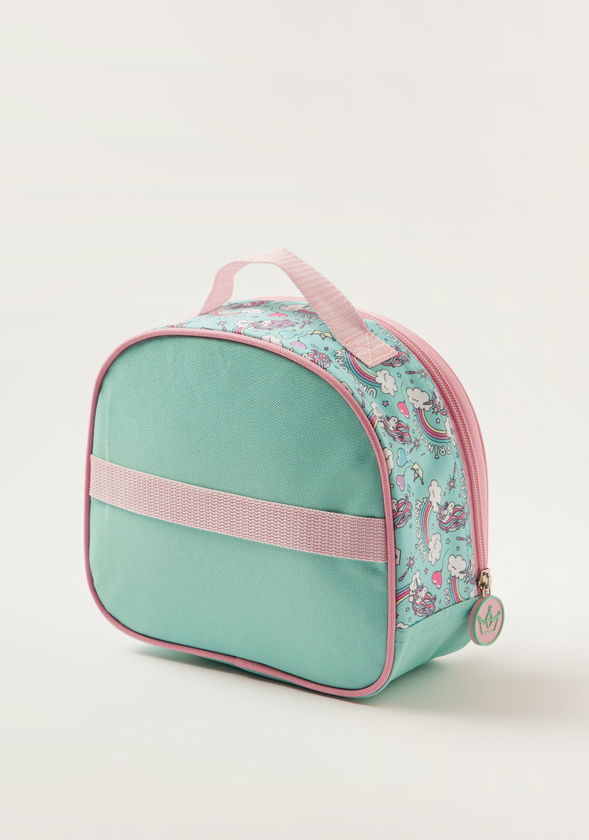 Juniors Unicorn Print Trolley Backpack with Lunch Bag and Pencil Case-School Sets-image-5