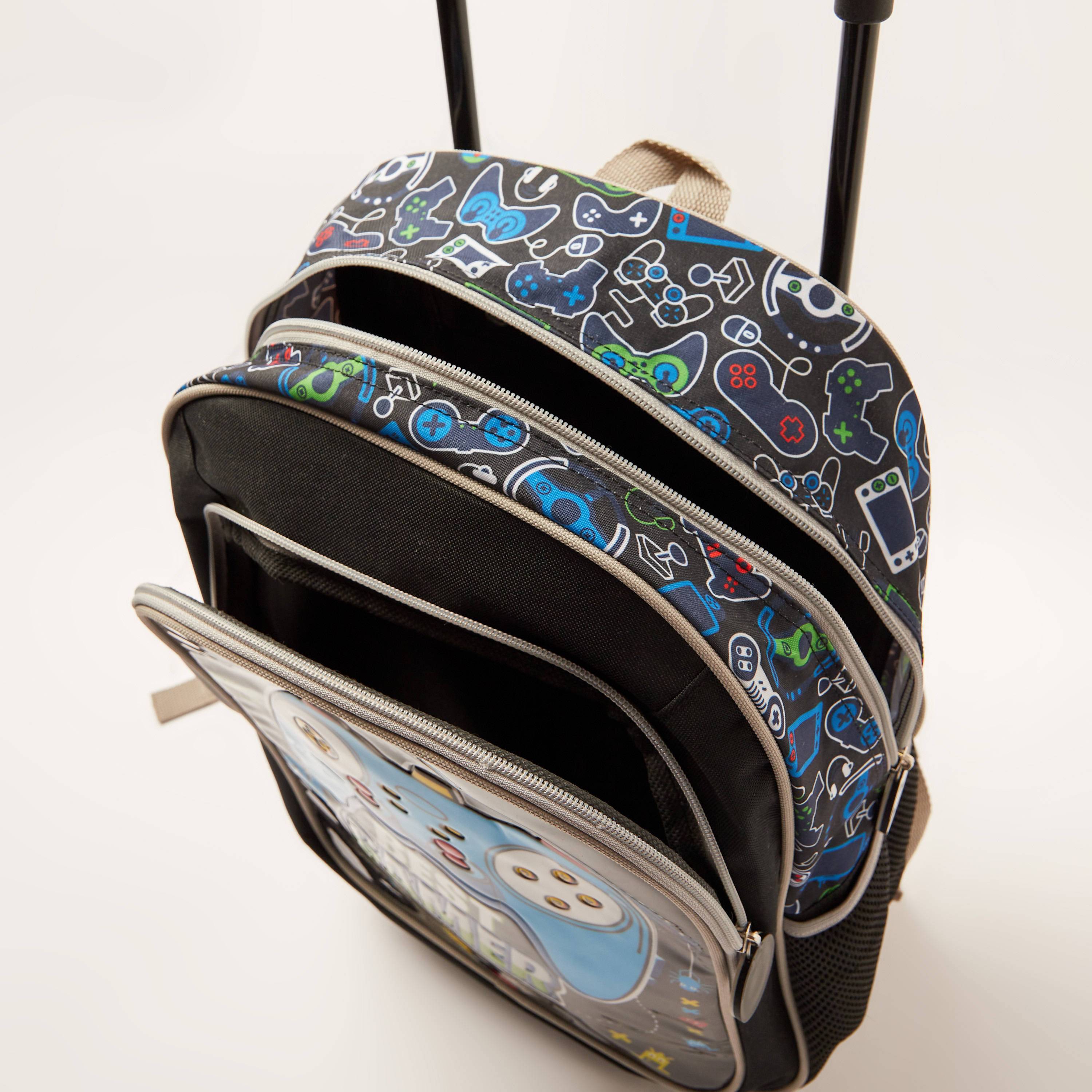 Juniors Printed Trolley Backpack with Lunch Bag and Pencil Case-school-bagsandbackpacks-trolleybags-image-12