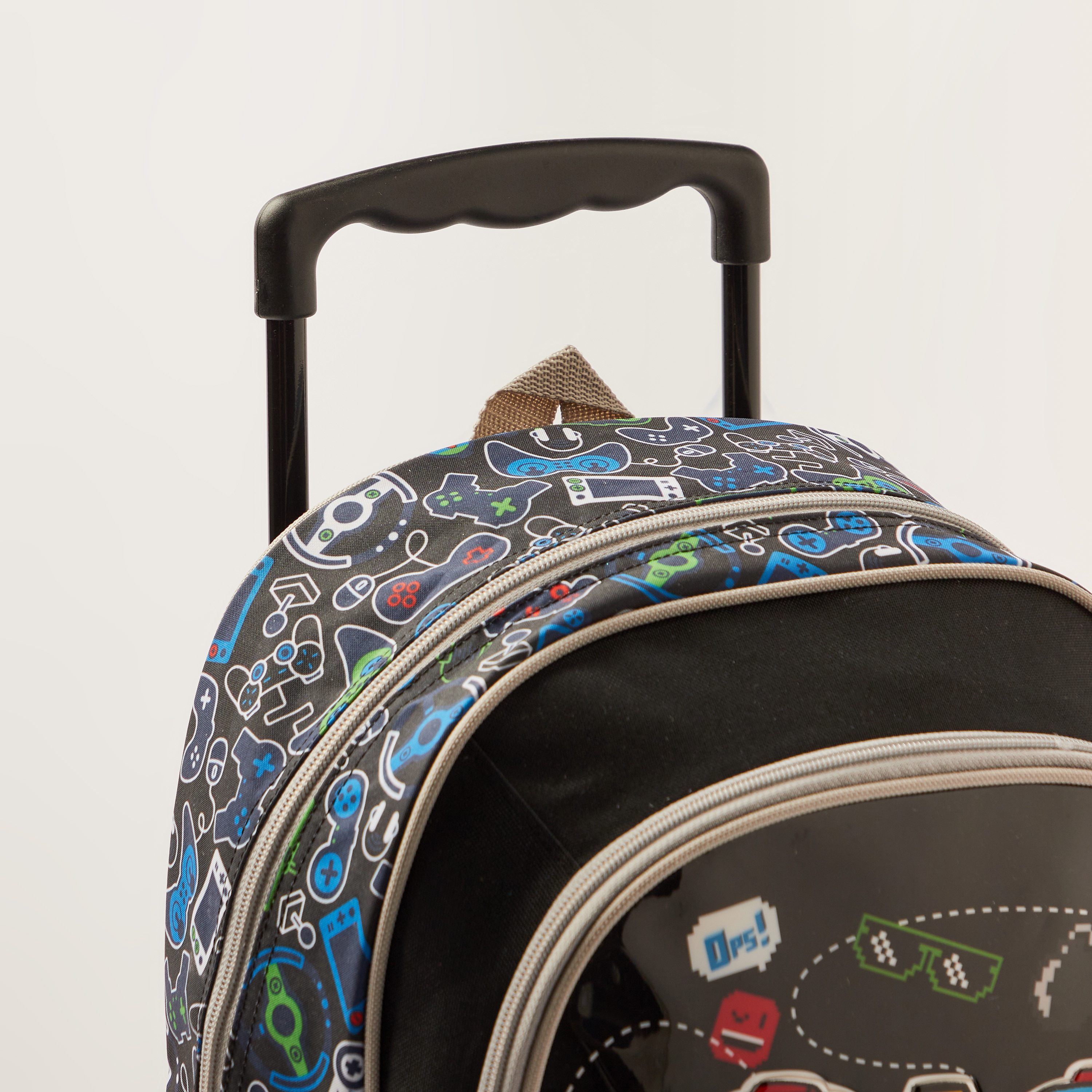 Juniors Printed Trolley Backpack with Lunch Bag and Pencil Case-school-bagsandbackpacks-trolleybags-image-4