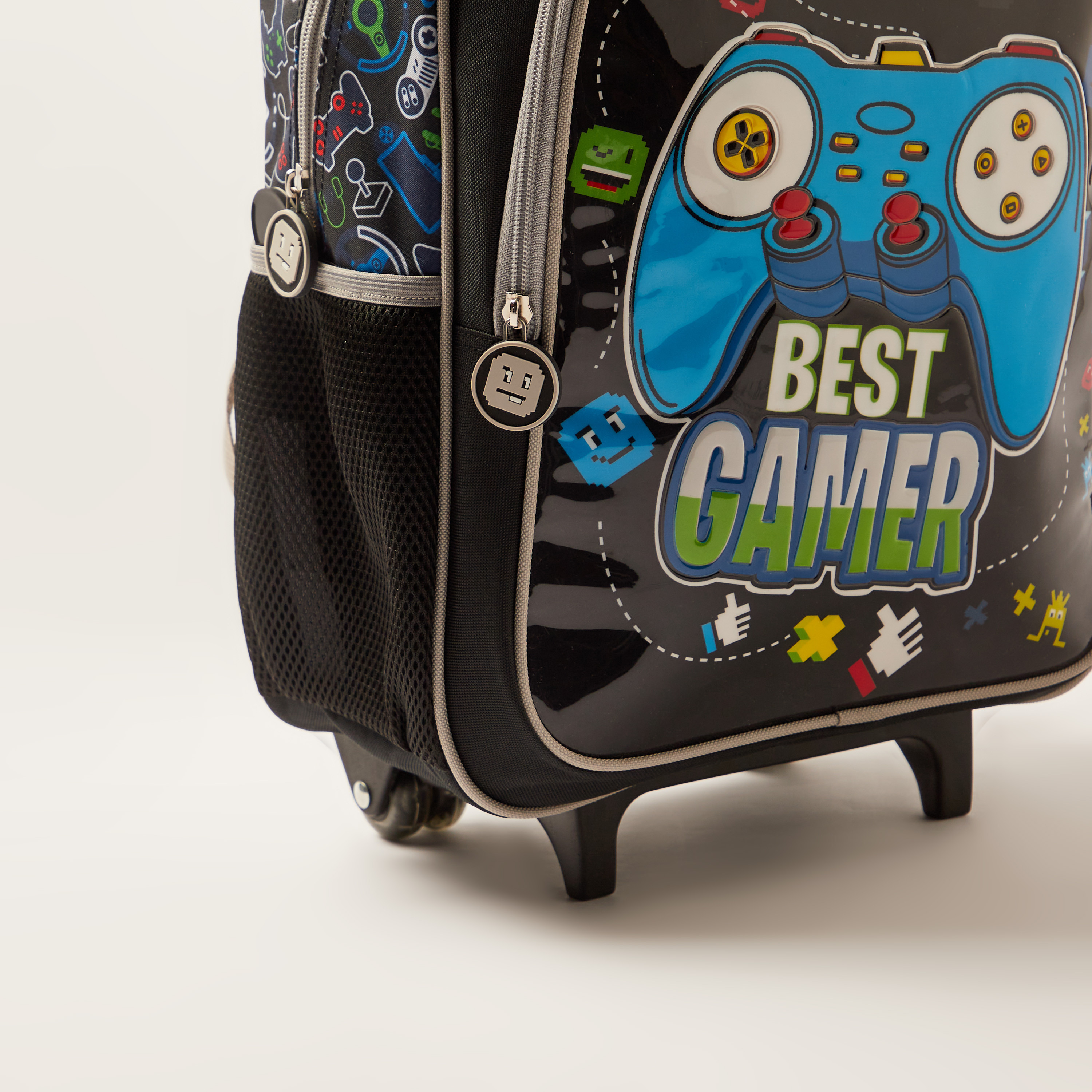 Juniors Printed Trolley Backpack with Lunch Bag and Pencil Case-school-bagsandbackpacks-trolleybags-image-5