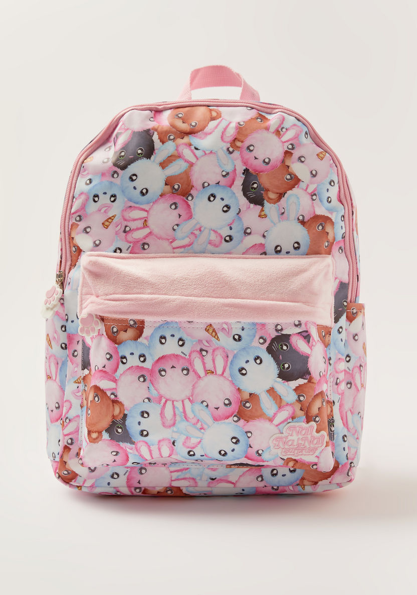 Na! Na! Na! Surprise Printed Backpack with Adjustable Straps - 16 inches-Backpacks-image-0